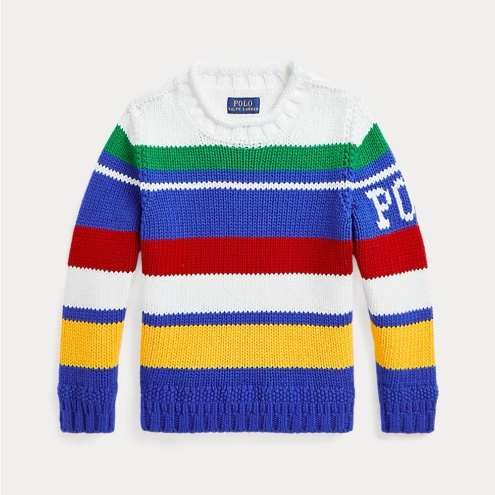 Polo by Ralph Lauren Men's Colorful Striped Crewneck Sweater